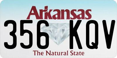 AR license plate 356KQV