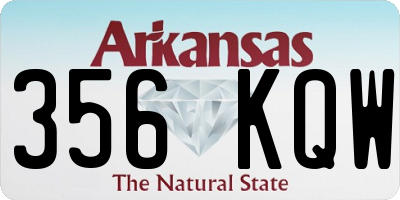AR license plate 356KQW
