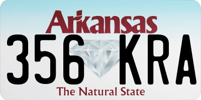 AR license plate 356KRA