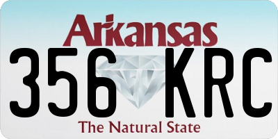 AR license plate 356KRC