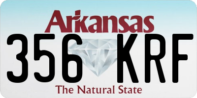 AR license plate 356KRF