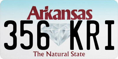 AR license plate 356KRI