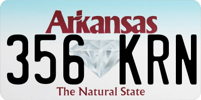 AR license plate 356KRN