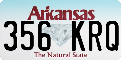 AR license plate 356KRQ