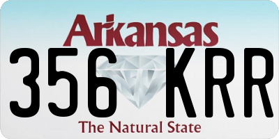 AR license plate 356KRR
