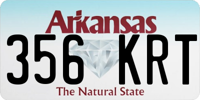 AR license plate 356KRT