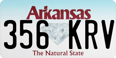 AR license plate 356KRV