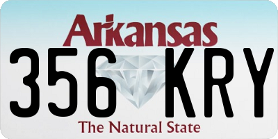AR license plate 356KRY