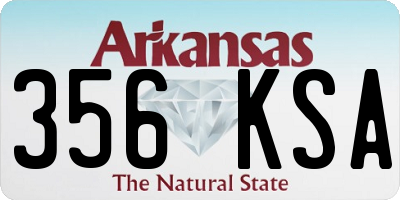 AR license plate 356KSA