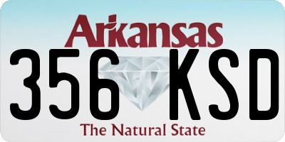 AR license plate 356KSD