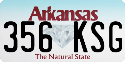 AR license plate 356KSG