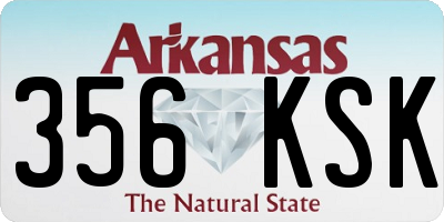 AR license plate 356KSK