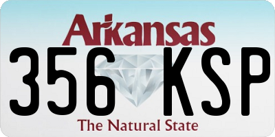 AR license plate 356KSP