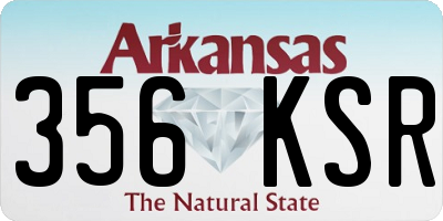 AR license plate 356KSR