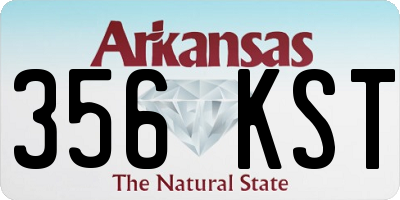 AR license plate 356KST