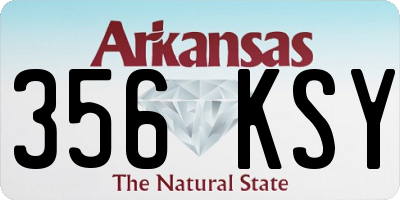 AR license plate 356KSY