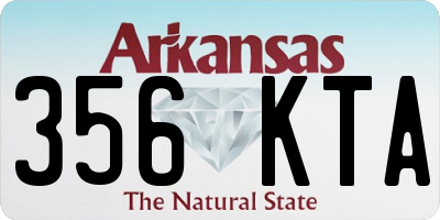 AR license plate 356KTA