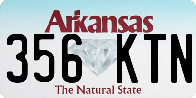 AR license plate 356KTN