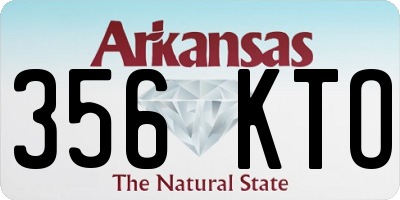 AR license plate 356KTO