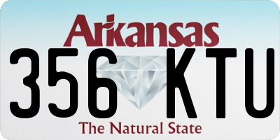 AR license plate 356KTU