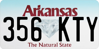 AR license plate 356KTY