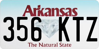 AR license plate 356KTZ
