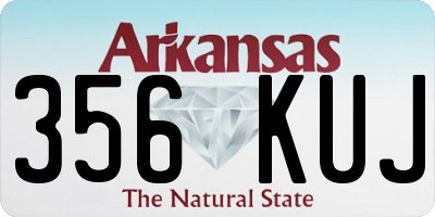 AR license plate 356KUJ
