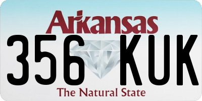 AR license plate 356KUK