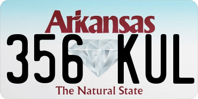 AR license plate 356KUL
