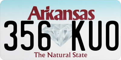 AR license plate 356KUO