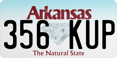 AR license plate 356KUP