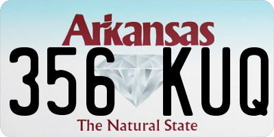 AR license plate 356KUQ