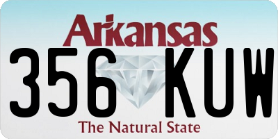AR license plate 356KUW