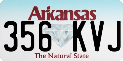 AR license plate 356KVJ