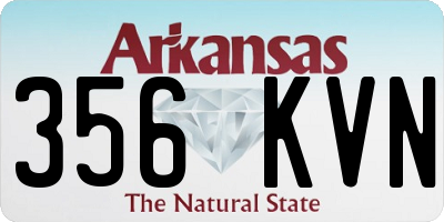 AR license plate 356KVN