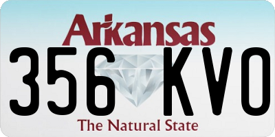 AR license plate 356KVO