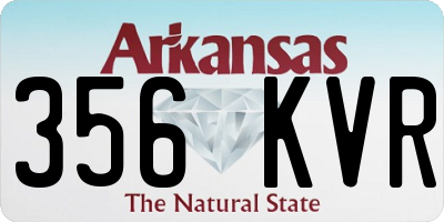 AR license plate 356KVR