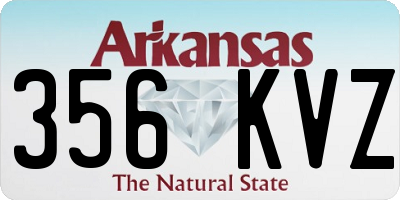 AR license plate 356KVZ