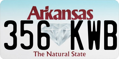 AR license plate 356KWB