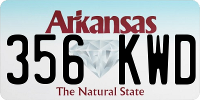 AR license plate 356KWD