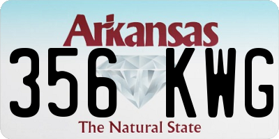 AR license plate 356KWG