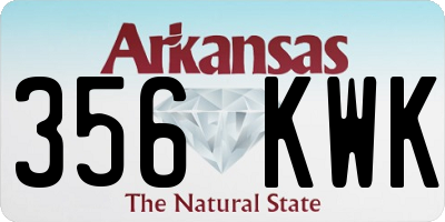 AR license plate 356KWK