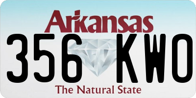 AR license plate 356KWO