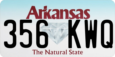 AR license plate 356KWQ