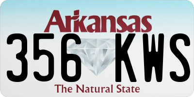 AR license plate 356KWS