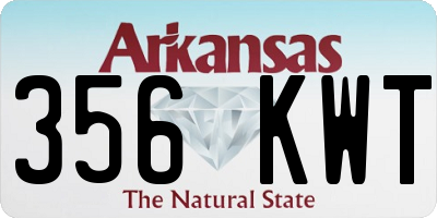 AR license plate 356KWT