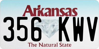 AR license plate 356KWV