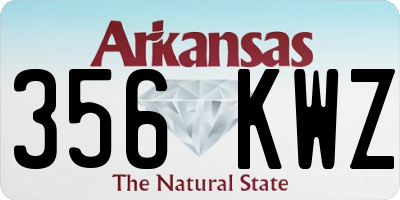 AR license plate 356KWZ