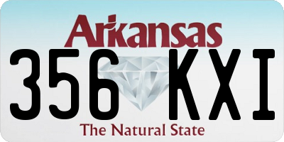 AR license plate 356KXI