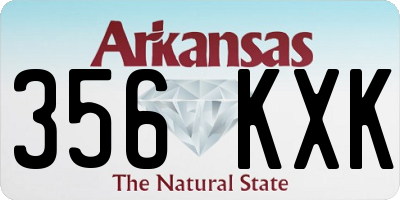 AR license plate 356KXK